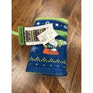 Peanuts Snoopy Woodstock Christmas Hand Towels Set Of 2 NWT Blue Green